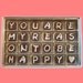You Are My Reason To Be Happy Cubic Chocolate Letters Unique Love Anniversary Gift for Men Women Her Him APO Canada International Shipping
