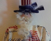 SCOFG, Handmade, Americana, Uncle Sam, Doll, Home Decor