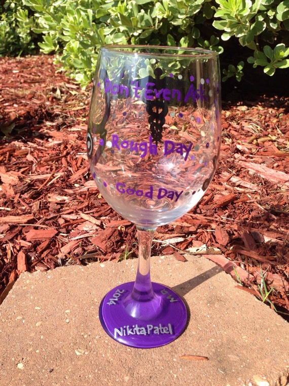 Medical Doctor Don't Ask Wineglass having a bad day