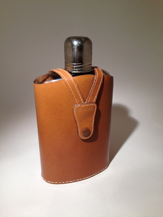 Vintage Leather Flask 26