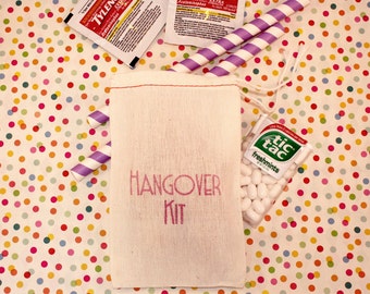 Hangover Kit - Bachelor Party Favor - Set of 10 - 4 x 6