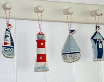 Little Seaside Lavender Bags- beach huts, boats and lighthouses