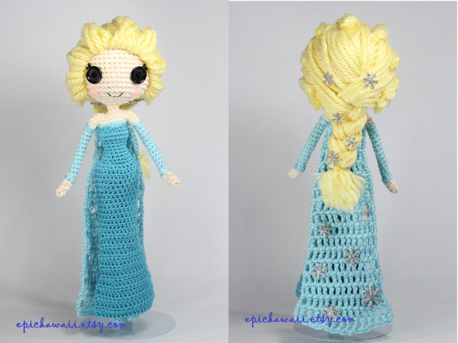 PATTERN Elsa Crochet Amigurumi Doll