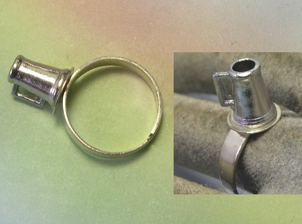 Handmade Adjustable Beer Can Ring upcycled ring by LizonesJewelry