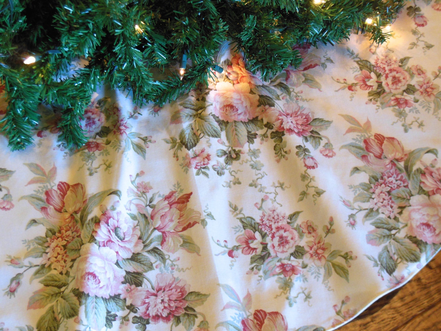 shabby chic tree skirt cottage chic tree skirt pink shabby chic tree skirt cottage chic tree skirt pink