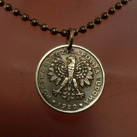 POLAND NECKLACE polish coin jewelry. charm pendant 2