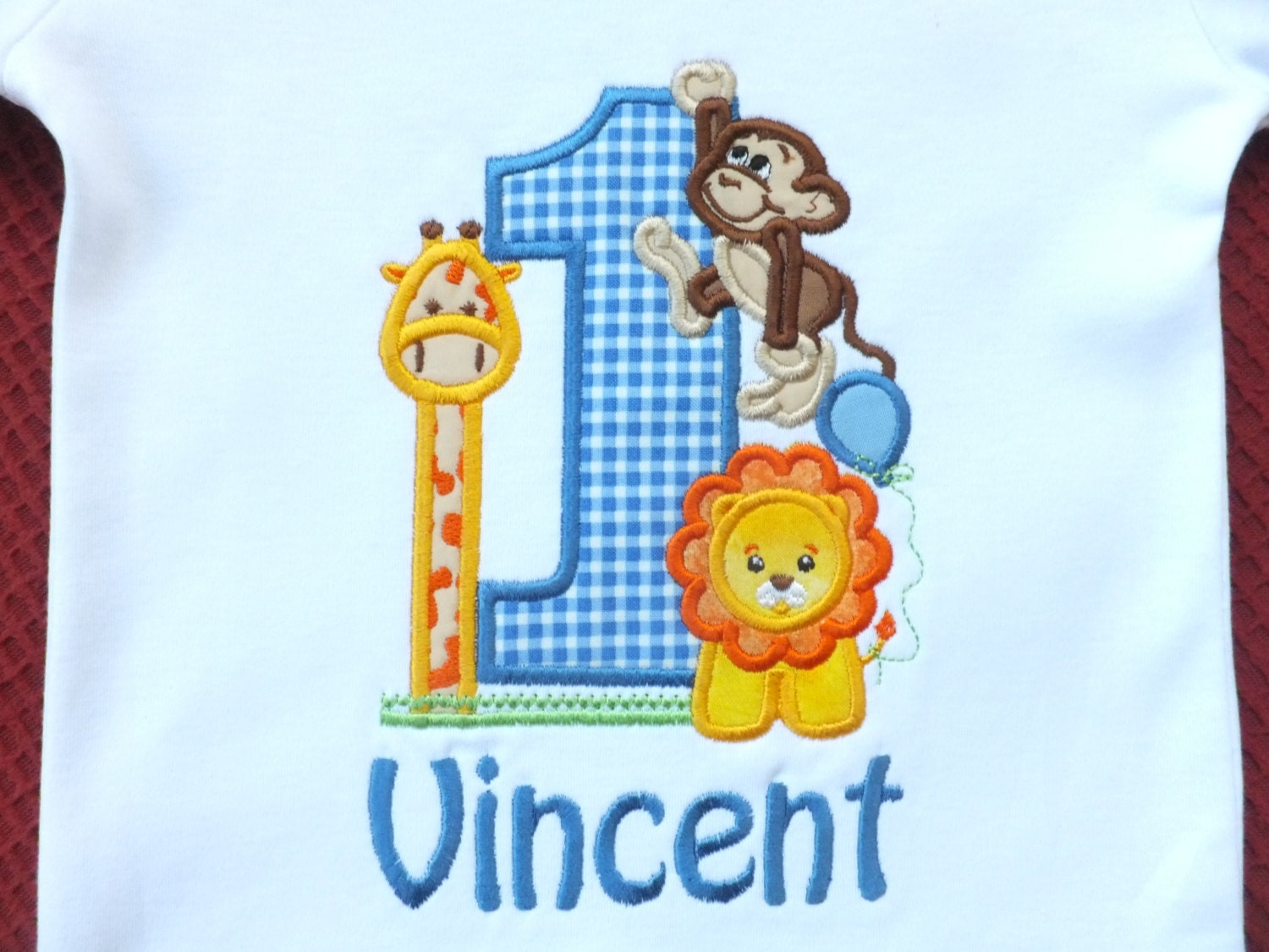 First Birthday Jungle Themed Tshirt by TeesPleaseAndMore on Etsy
