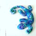 Customized order -FOR MARRY ALLEN Blue cute lucky Lizard for decoration