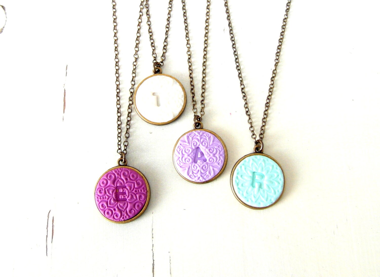 Personalized Initial Necklace custom Initial by ruthreizin