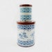 2 Vintage Tin Canisters with Blue Delft Patterns with Lid