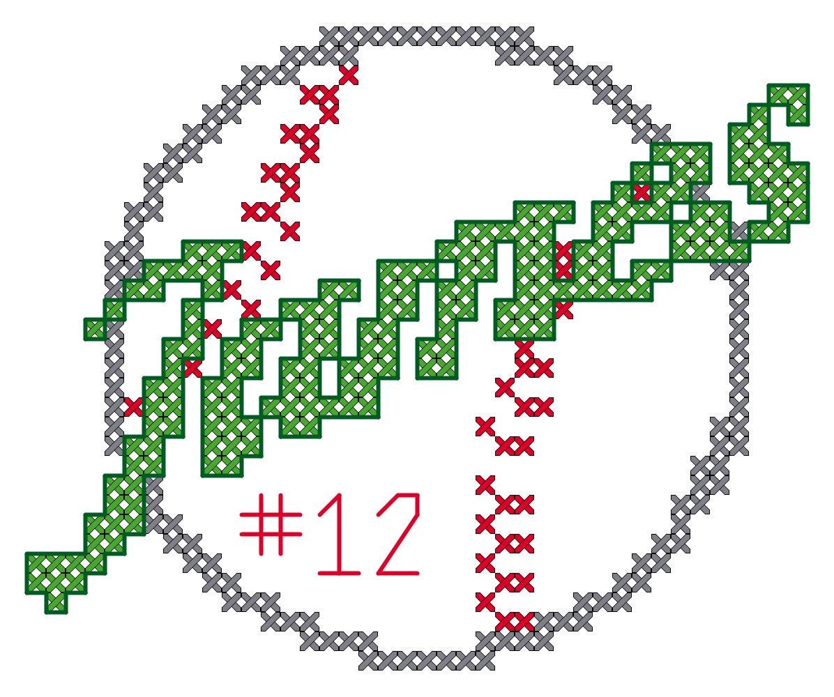 Modern Baseball Cross Stitch Pattern/Sports Baseball/ Cross