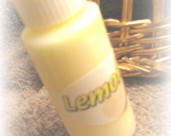 lemon shea butter trial size lotion, yellow lotion, sample lotion