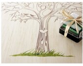 A3 Fingerprint Wedding Tree, Custom made, Thumbprint Tree Guest Book, Wedding Guest book, Personalized sign, Gift for Family, Personalized