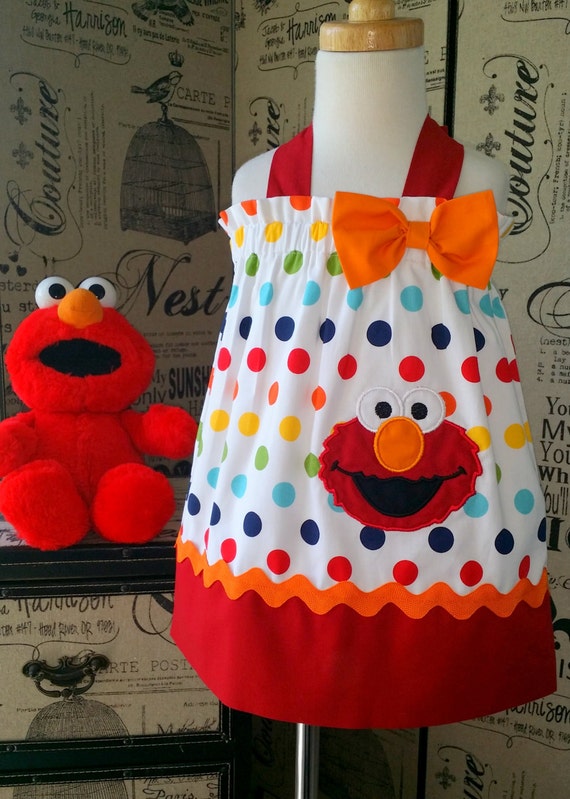 Elmo Dress, Elmo Birthday Dress, Elmo Outfit, Elmo Toddler Dress ...