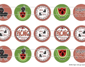 15 Ants Go Marching 1 Images Digital Download for 1" Bottle Caps (4x6)