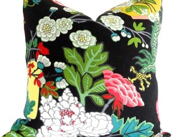Ebony Schumacher Chiang Mai Dragon Pillow Covers 18x18, 20x20, 22x22 or lumbar pillow, Made to order pillow cover