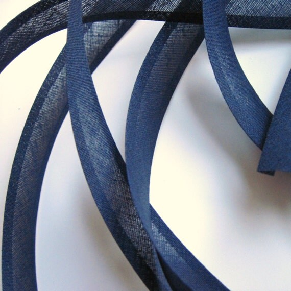 Navy blue bias binding navy blue bias tape blue bias trim