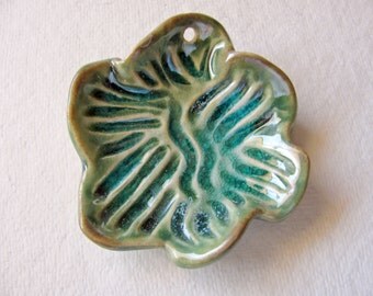 Sea Flower Pendant - Large - Stoneware Clay