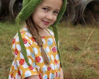 Knit Woodland Gnome Hat--Newborn to Toddler Sizes Available