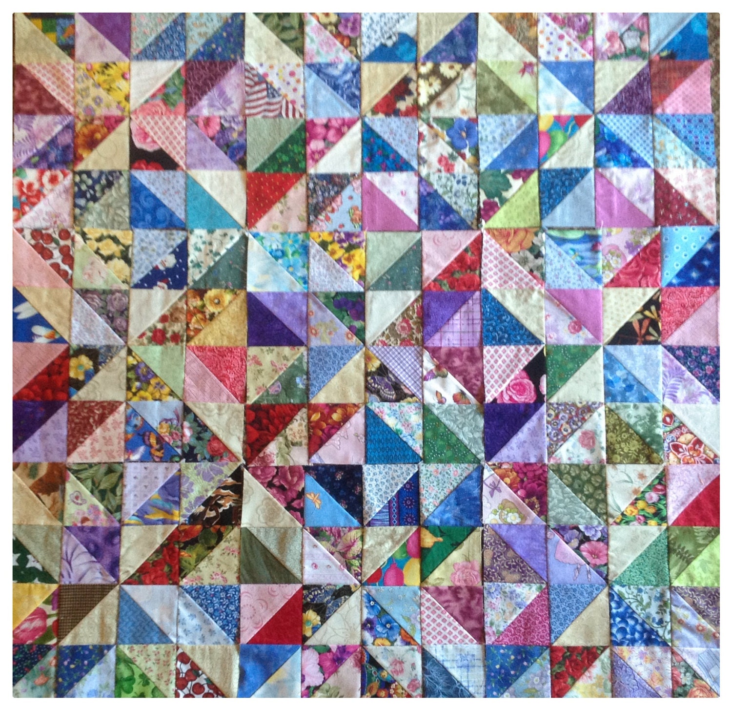 9 13 GORGEOUS KALEIDOSCOPE Quilt Blocks 100% by Quiltingfamily