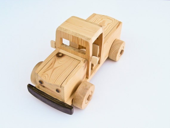 Handmade wood farm Truck natural wooden children by MeshuMaSH