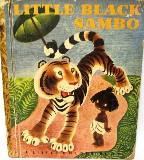 Vintage 1940s Little Black Sambo A Little Golden BookRARE