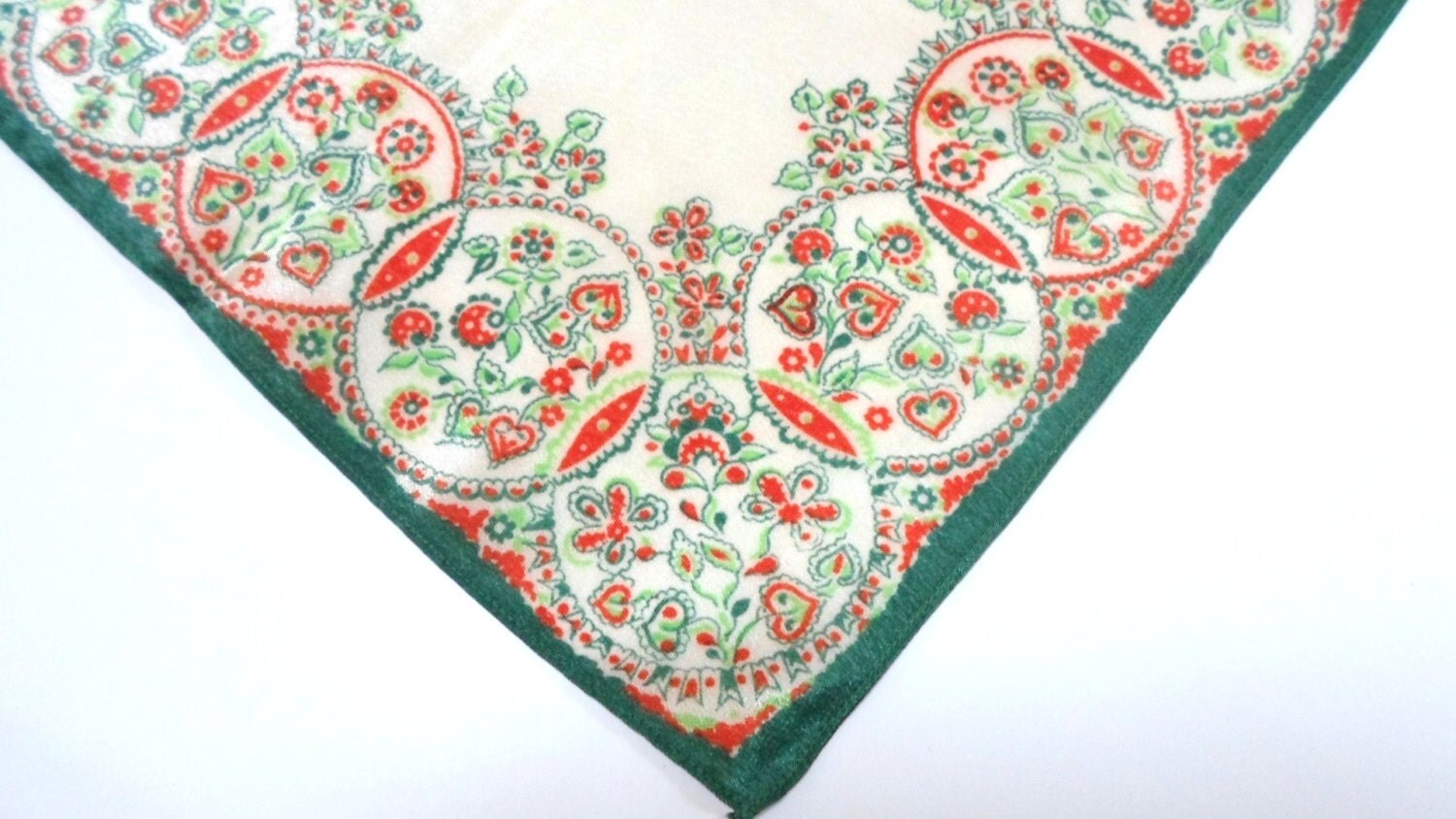 Vintage Handkerchief Silk Handkerchief Silk by AllVintageHankies