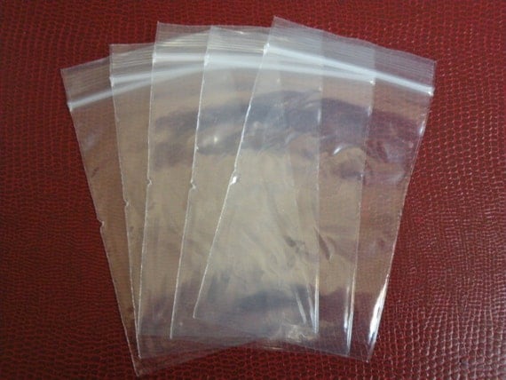 100 2x3 inch reclosable plastic bags 2 mil poly bags resealable Ziploc ...