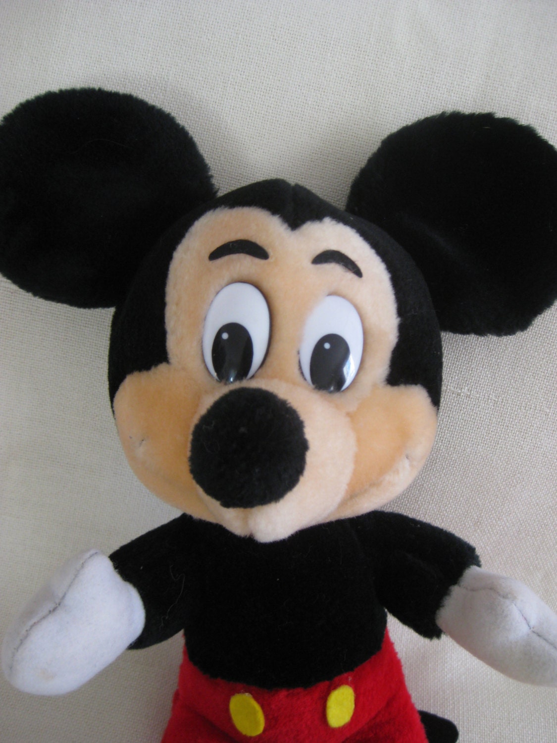 mickey mouse vintage stuffed animal