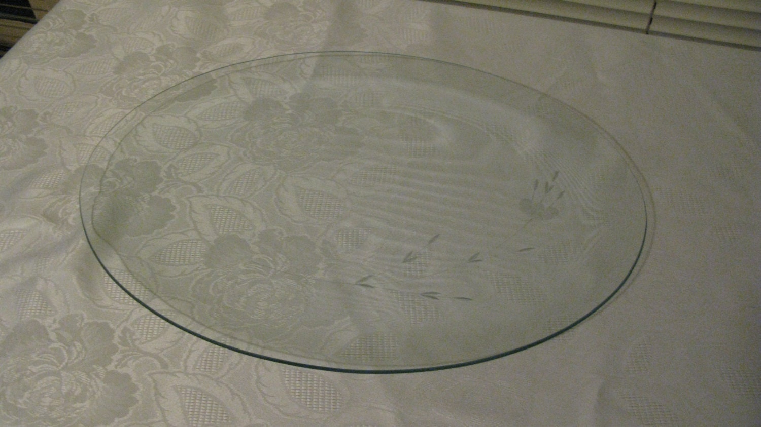 Princess House Crystal Platter 19x14 109
