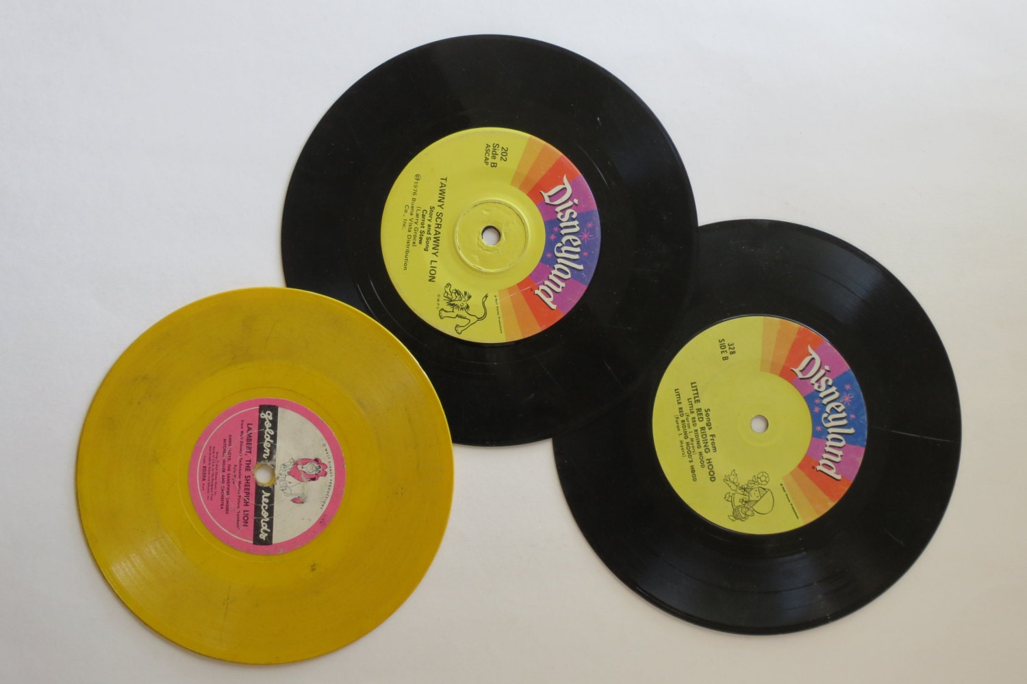 Disney Vinyl Records Used 7 45 RPM Vintage by ...