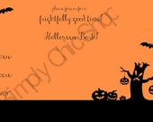 5x7 PRINTABLE Halloween Invitation INSTANT DOWNLOAD, Halloween Bash, 5x7 invite, Halloween Supplies, Kids Halloween, Paper goods Il_170x135