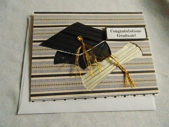 Items similar to Iris Fold Graduation cap and scroll on Etsy