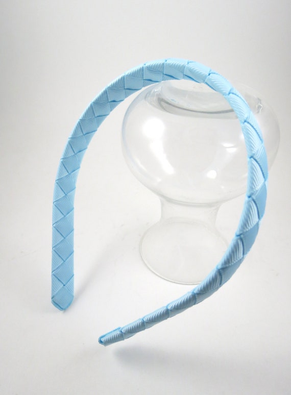 Light Blue Headband Blue Headband Ribbon Woven Headband