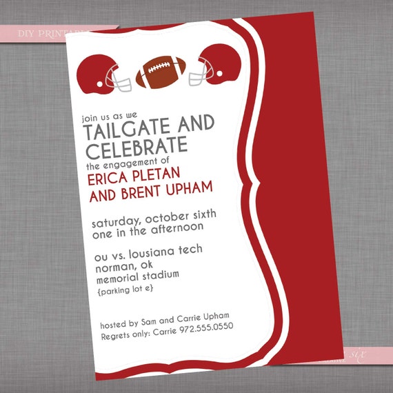 Tailgate And Celebrate Invitations 2