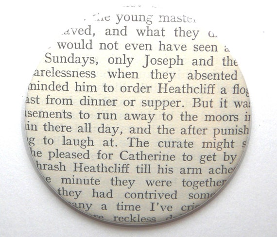 Wuthering Heights Heathcliff & Cathy Pocket Mirror by missbohemia