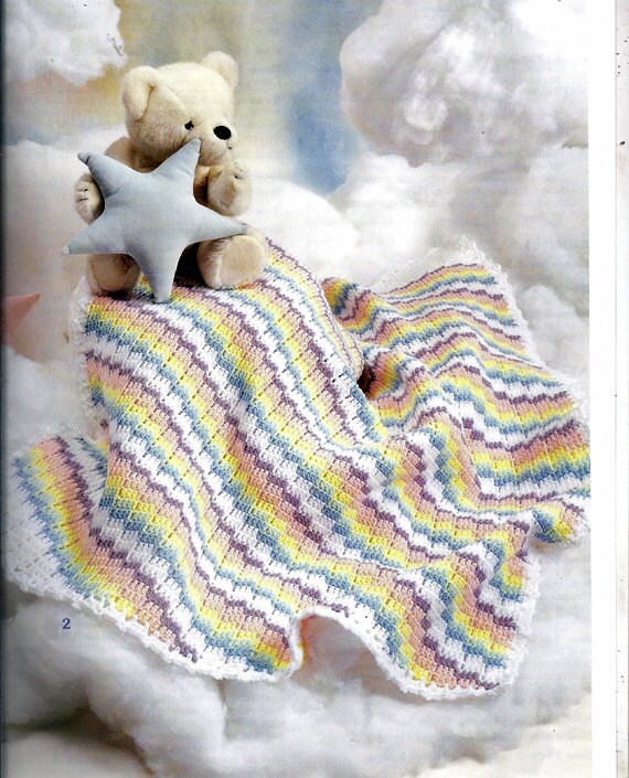 Over The Rainbow Baby Afghans Crochet Pattern by grammysyarngarden
