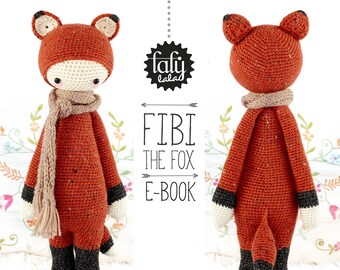 FIBI the fox • lalylala crochet pattern / amigurumi