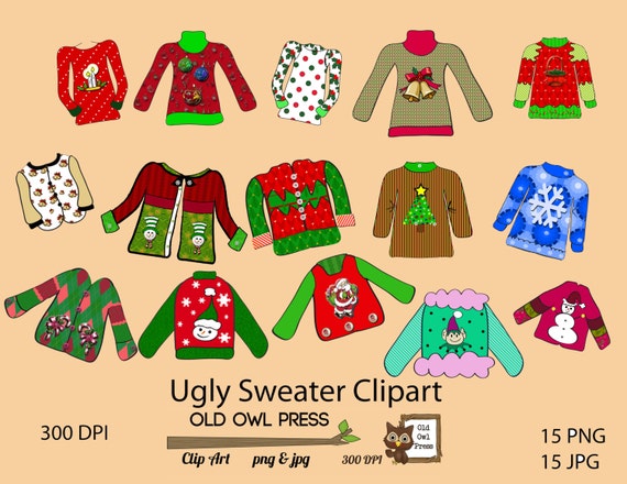 free ugly holiday sweater clip art - photo #18