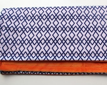 Geometric Baby Blanket, Choose Your Own Colors Minky Blanket