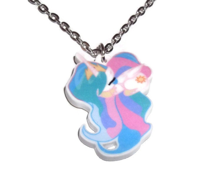 Princess Celestia Necklace Sleeping Cute Pony My Little