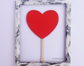 Mini Chalkboard Photo Booth Prop for Wedding Red Chalk Board Valentines Just Married Chalkboards Wedding Signs Prop Chalk Boards Il_170x135