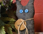 Black Cat, Primitive Animals, Halloween Decor, Country Home Accents, Farmhouse Style