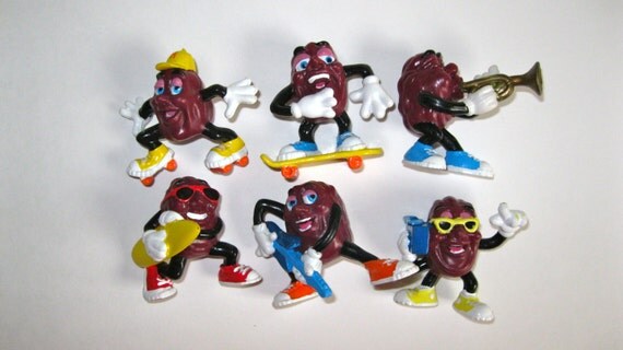 California Raisins PVC figures lot set 80s 1980s toys Hardees