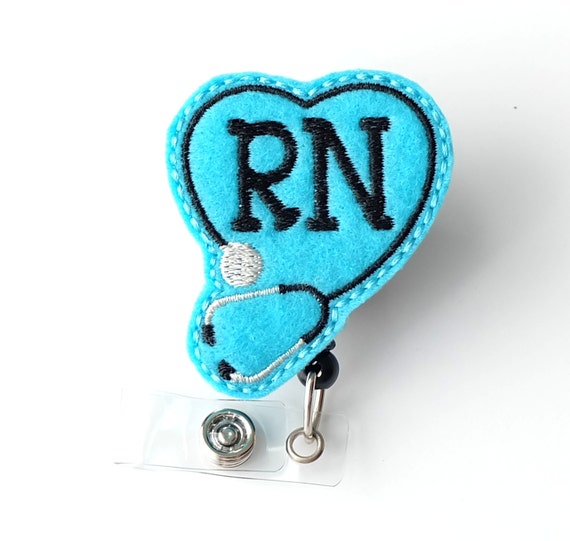 Registered Nurse Badge Clips Cute Badge Reels by BadgeBlooms