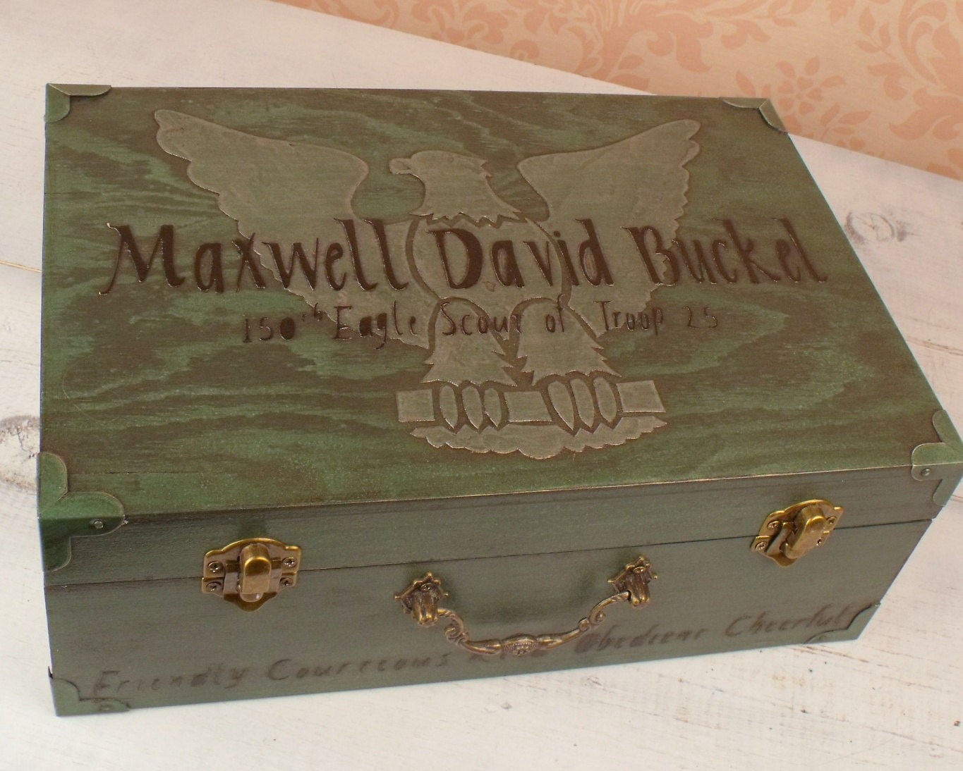 Eagle Scout Memory Box Personalized Keepsake by