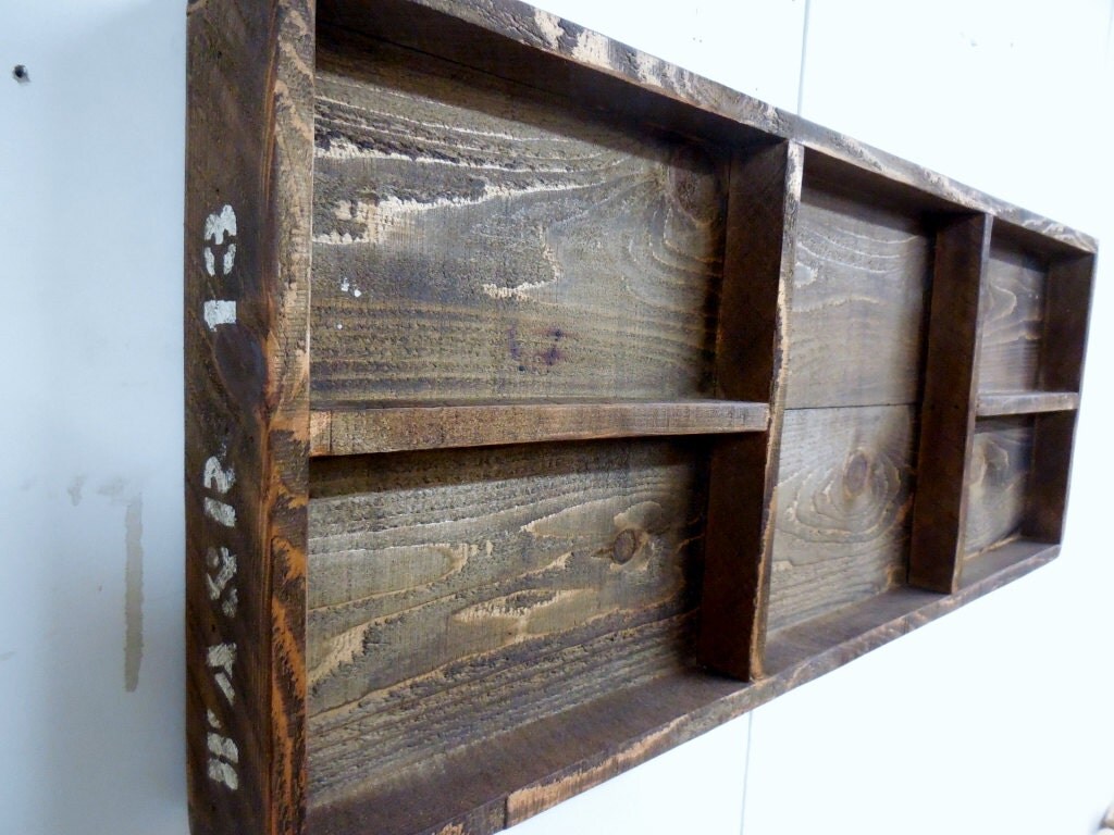 Wooden Crate Shadow Box Barn wood style shadow by LynxCreekDesigns