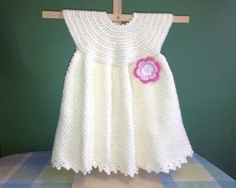 Yellow Baby Dress Crochet Pattern - Easy