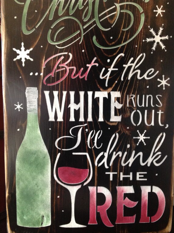 I M Dreaming Of A White Primitive Wood Sign