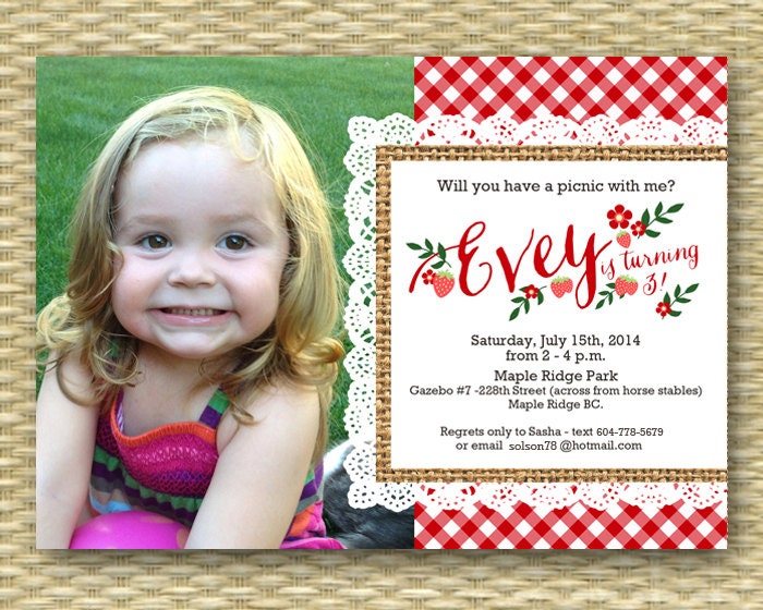 summer picnic invitation